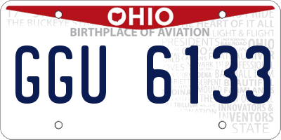 OH license plate GGU6133
