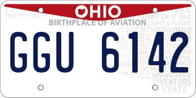 OH license plate GGU6142