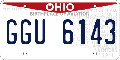 OH license plate GGU6143