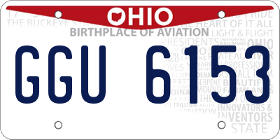 OH license plate GGU6153