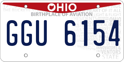 OH license plate GGU6154