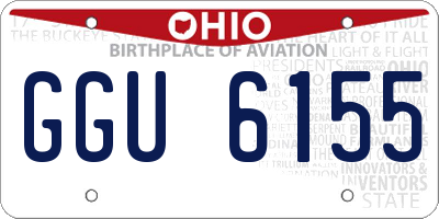 OH license plate GGU6155