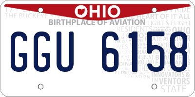 OH license plate GGU6158