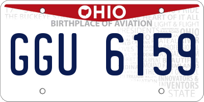 OH license plate GGU6159
