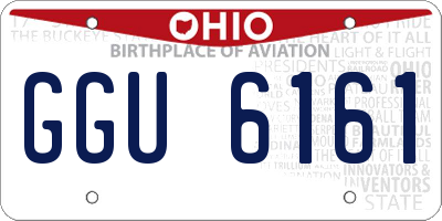 OH license plate GGU6161