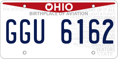 OH license plate GGU6162