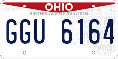 OH license plate GGU6164
