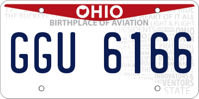 OH license plate GGU6166