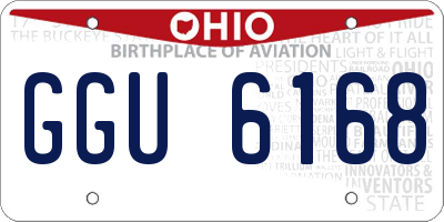 OH license plate GGU6168