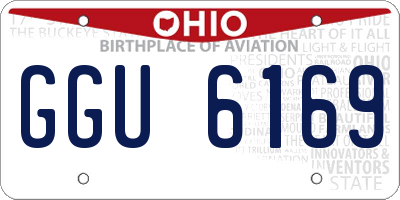OH license plate GGU6169