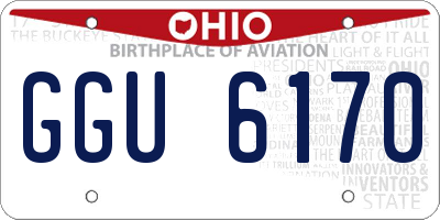 OH license plate GGU6170