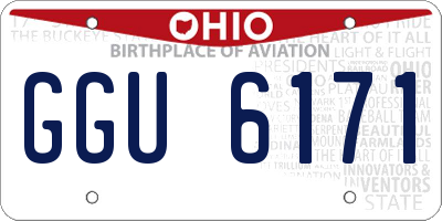 OH license plate GGU6171