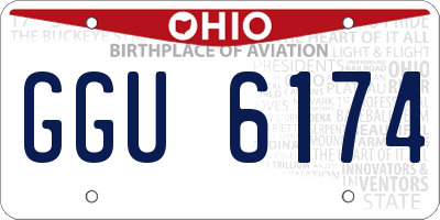 OH license plate GGU6174