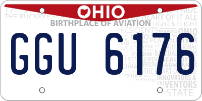 OH license plate GGU6176