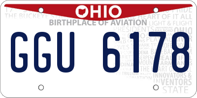 OH license plate GGU6178