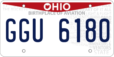 OH license plate GGU6180