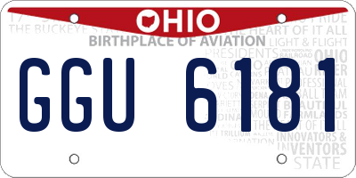 OH license plate GGU6181