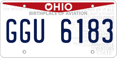OH license plate GGU6183