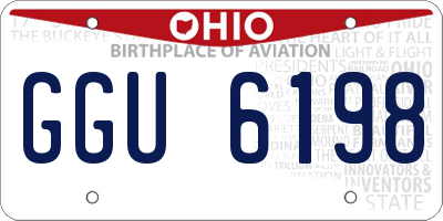 OH license plate GGU6198