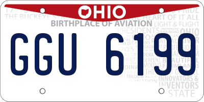 OH license plate GGU6199