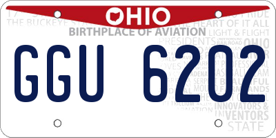 OH license plate GGU6202