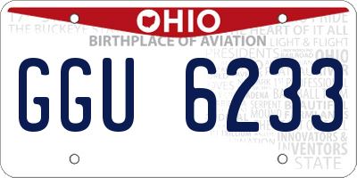 OH license plate GGU6233