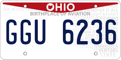OH license plate GGU6236