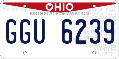 OH license plate GGU6239