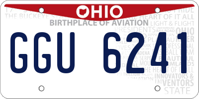 OH license plate GGU6241