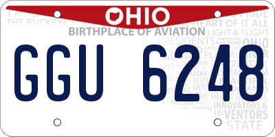 OH license plate GGU6248