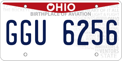 OH license plate GGU6256