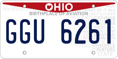 OH license plate GGU6261