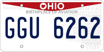 OH license plate GGU6262