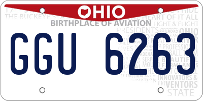 OH license plate GGU6263