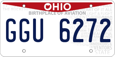 OH license plate GGU6272