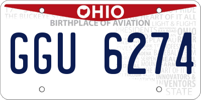 OH license plate GGU6274
