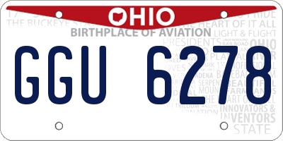 OH license plate GGU6278