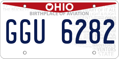 OH license plate GGU6282