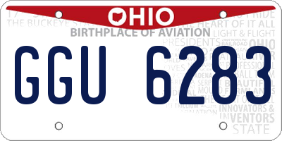 OH license plate GGU6283