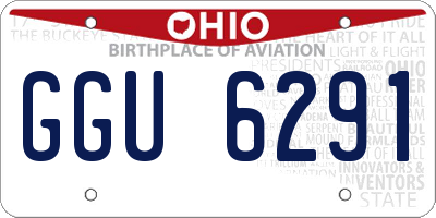 OH license plate GGU6291