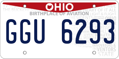 OH license plate GGU6293