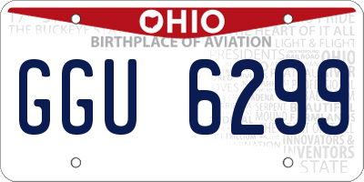 OH license plate GGU6299