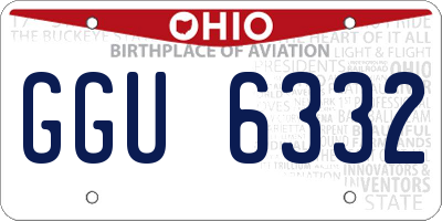 OH license plate GGU6332