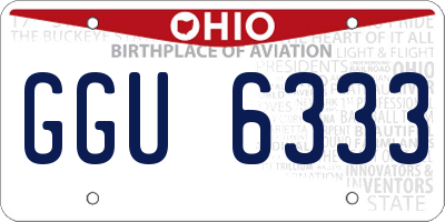 OH license plate GGU6333