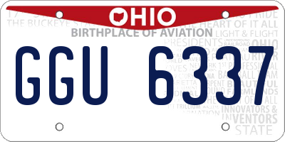 OH license plate GGU6337