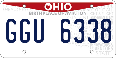 OH license plate GGU6338