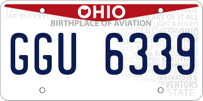 OH license plate GGU6339