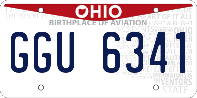 OH license plate GGU6341