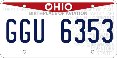 OH license plate GGU6353