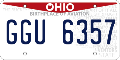 OH license plate GGU6357